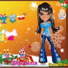 Bratz baba karácsonyi öltöztető online  játékok ingyen 