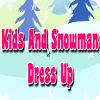 Kids And Snowman Dress Up játék